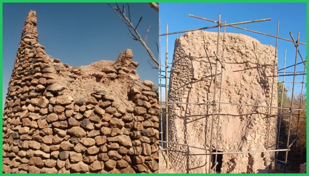 مرمت ۲ برج‌ تاریخی به دست مردم‌+ فیلم